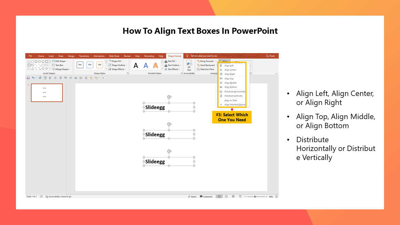powerpoint select all text boxes in presentation